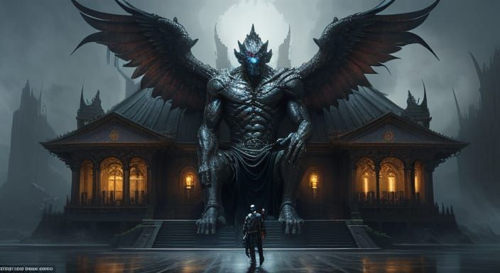 Epic Cinematic Digital Matte Painting of Money