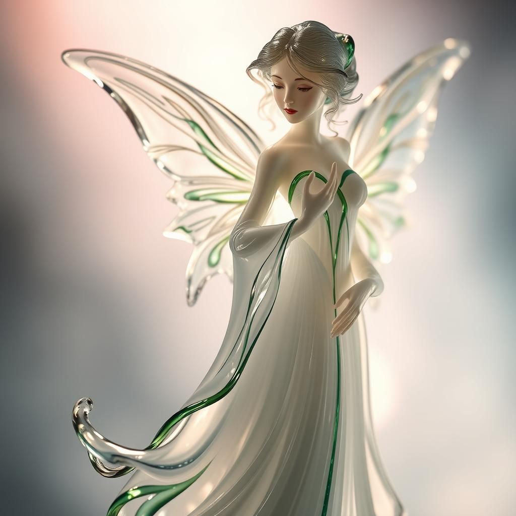 enamel glass figurine