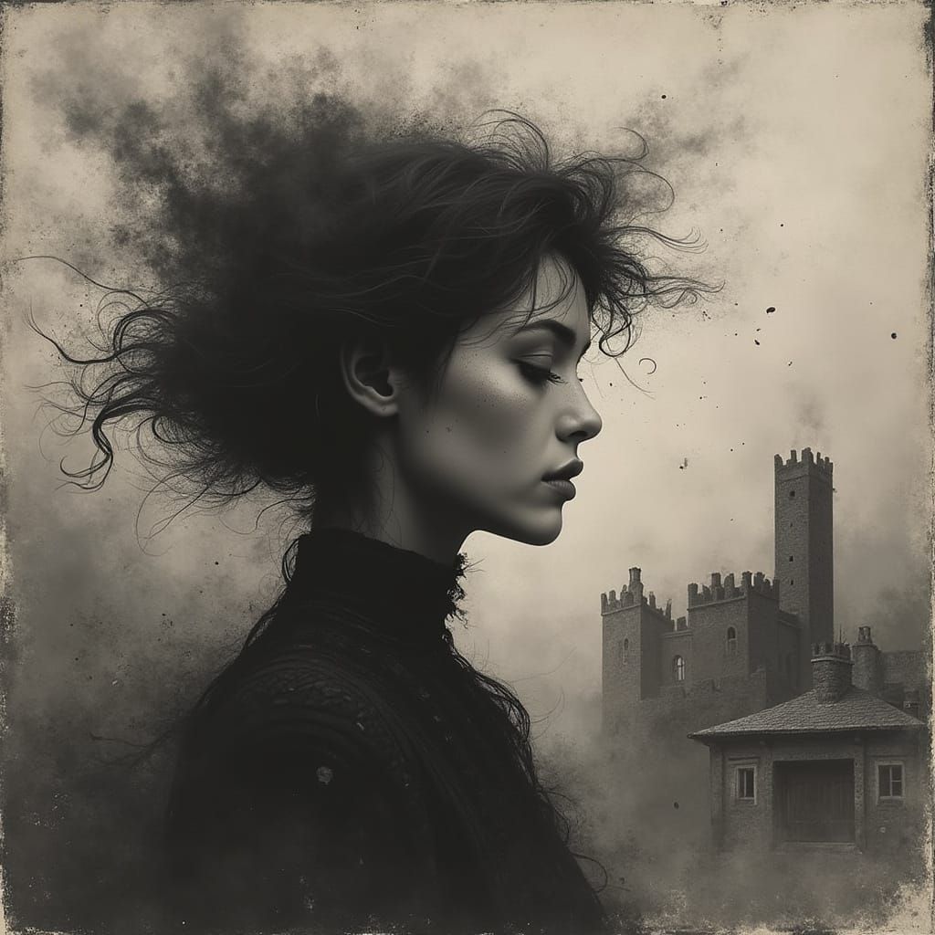 Ethereal Grunge Portrait in a Medieval Setting