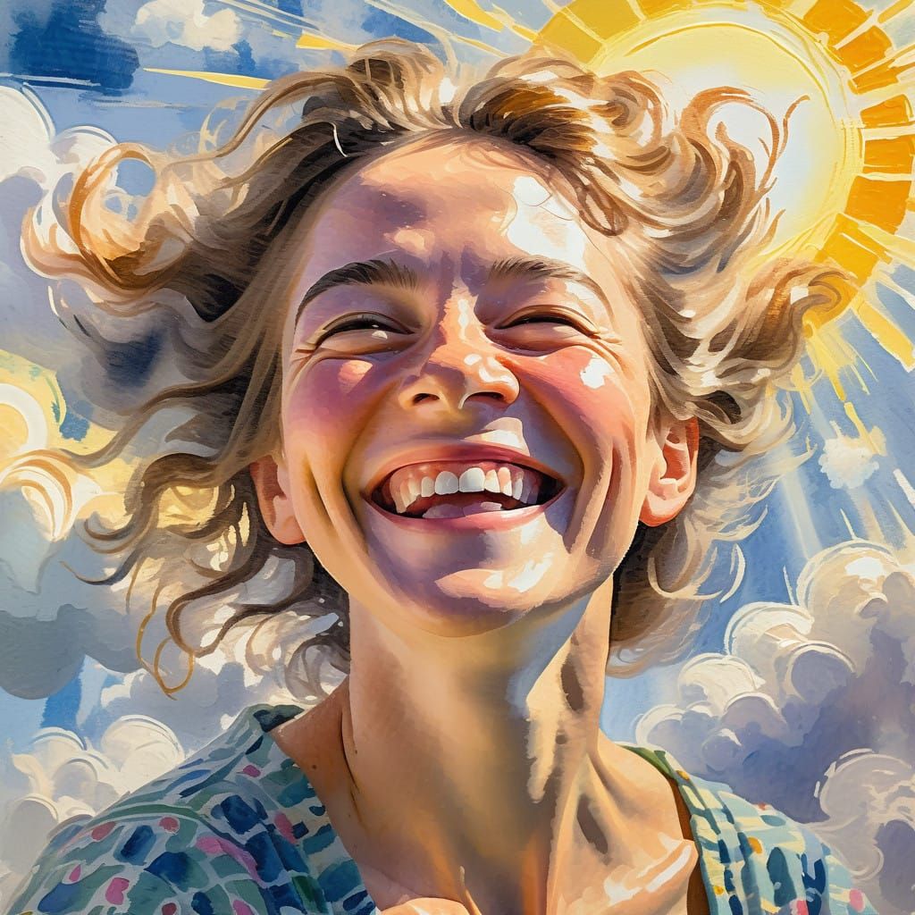 Ethereal Joy in Impressionist Splendor