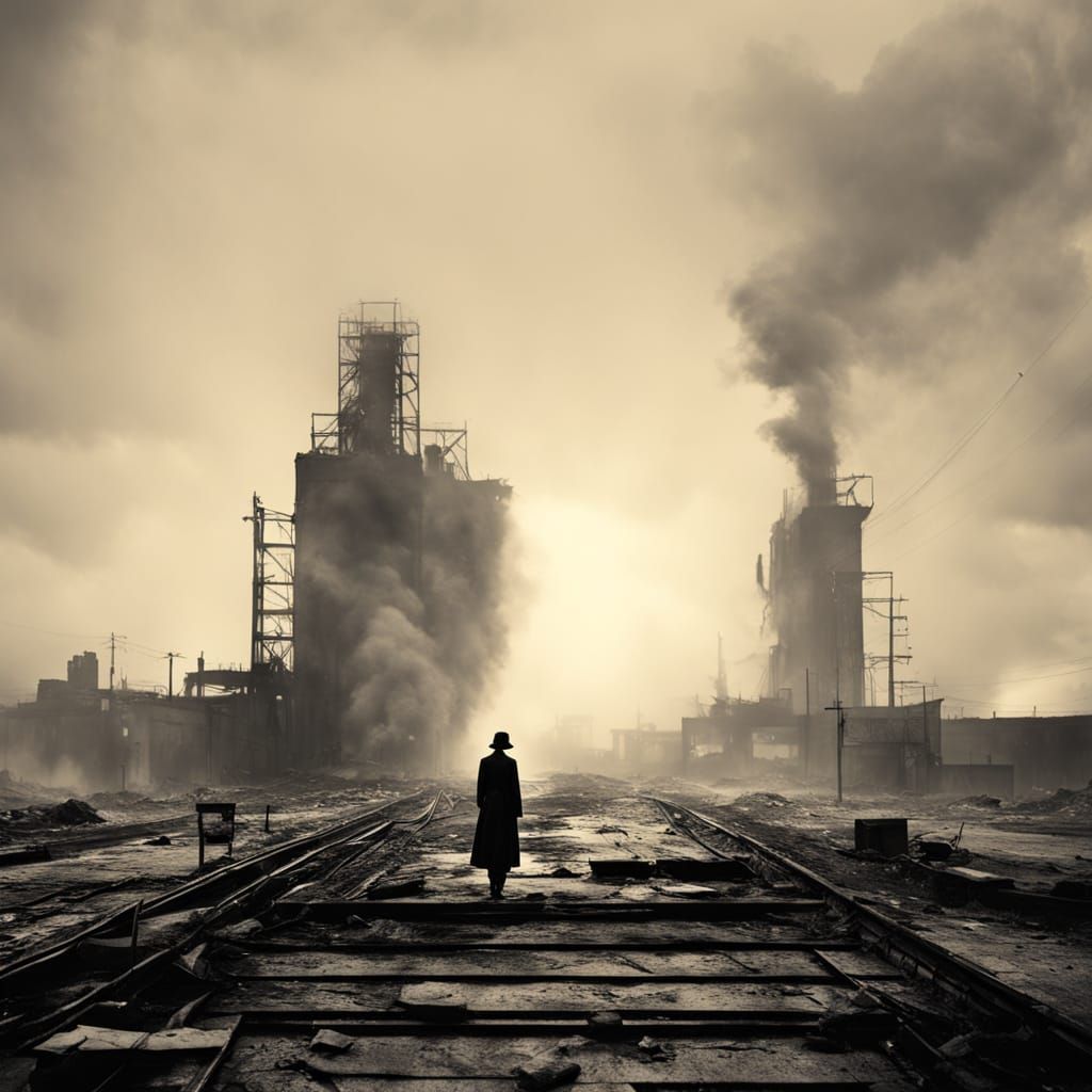 Punk Model in Urban Wasteland Subway