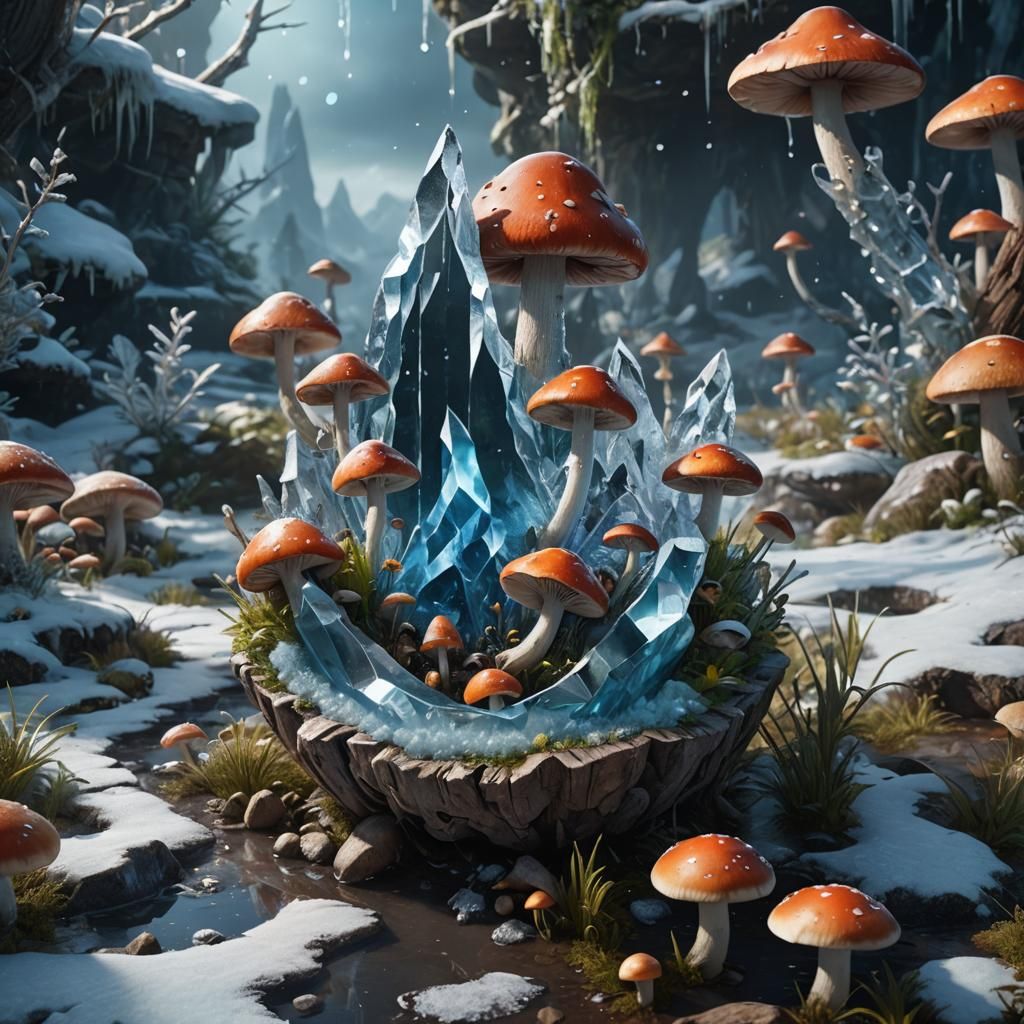 Crystal Drop Reveals Mushroom Kingdom: Fantasy Concept Art