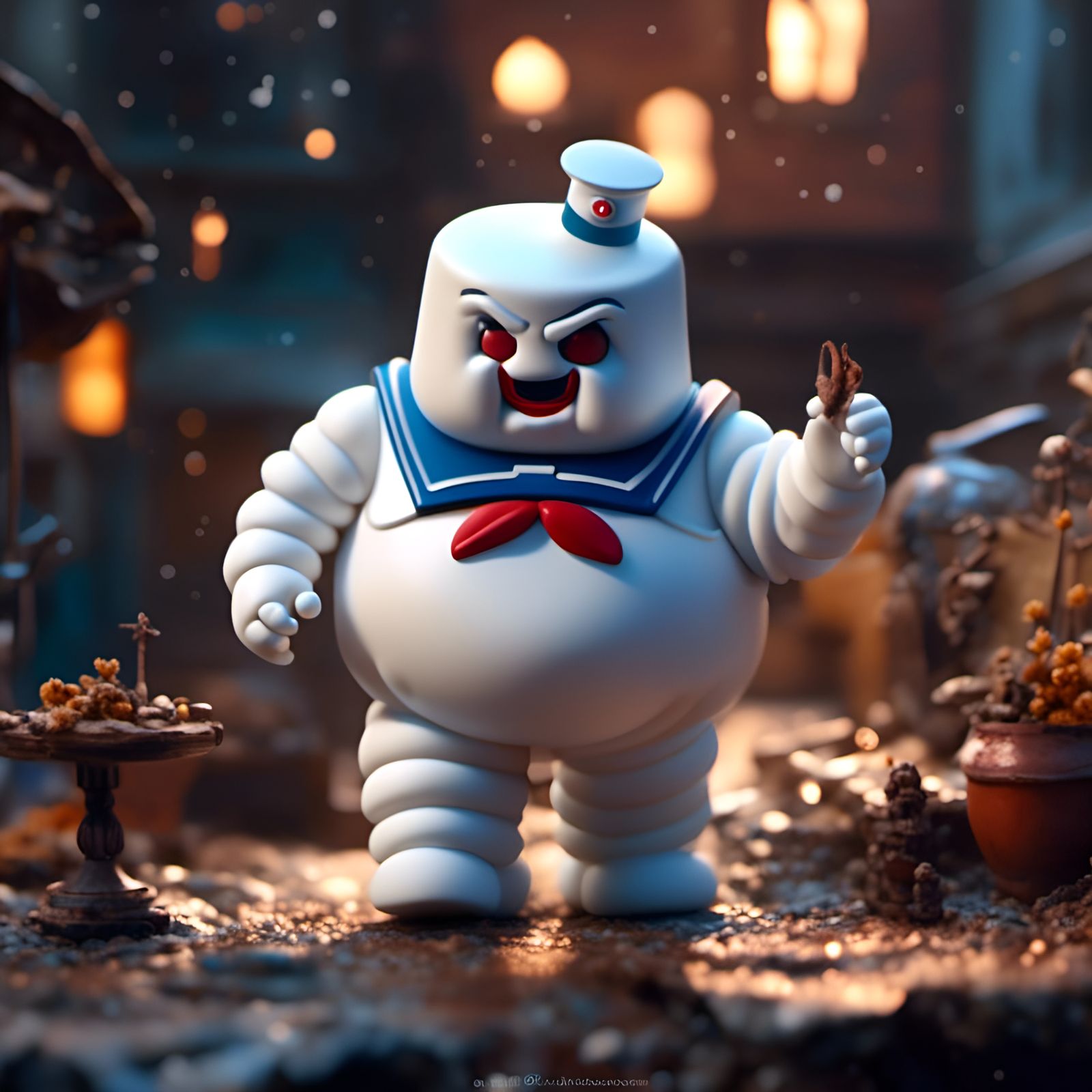 Evil Mini Marshmallow Man