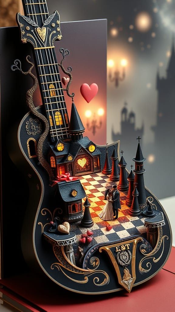 Surreal Valentine's Card Unfolds into Fantastical Realm