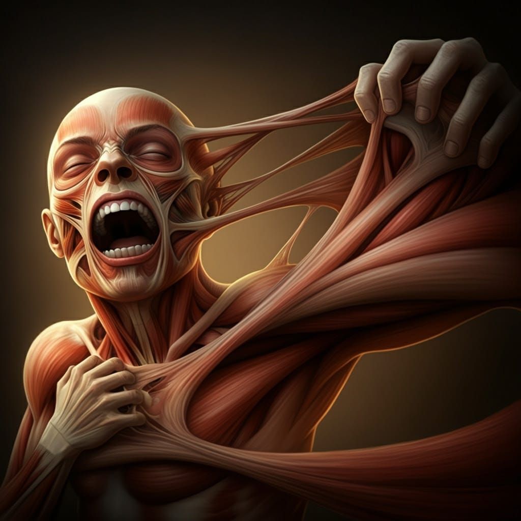 Person Escaping Their Flesh with a Scream