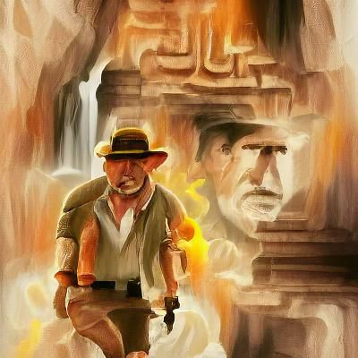 Indiana Jones Adventure Scene, Photorealistic Render