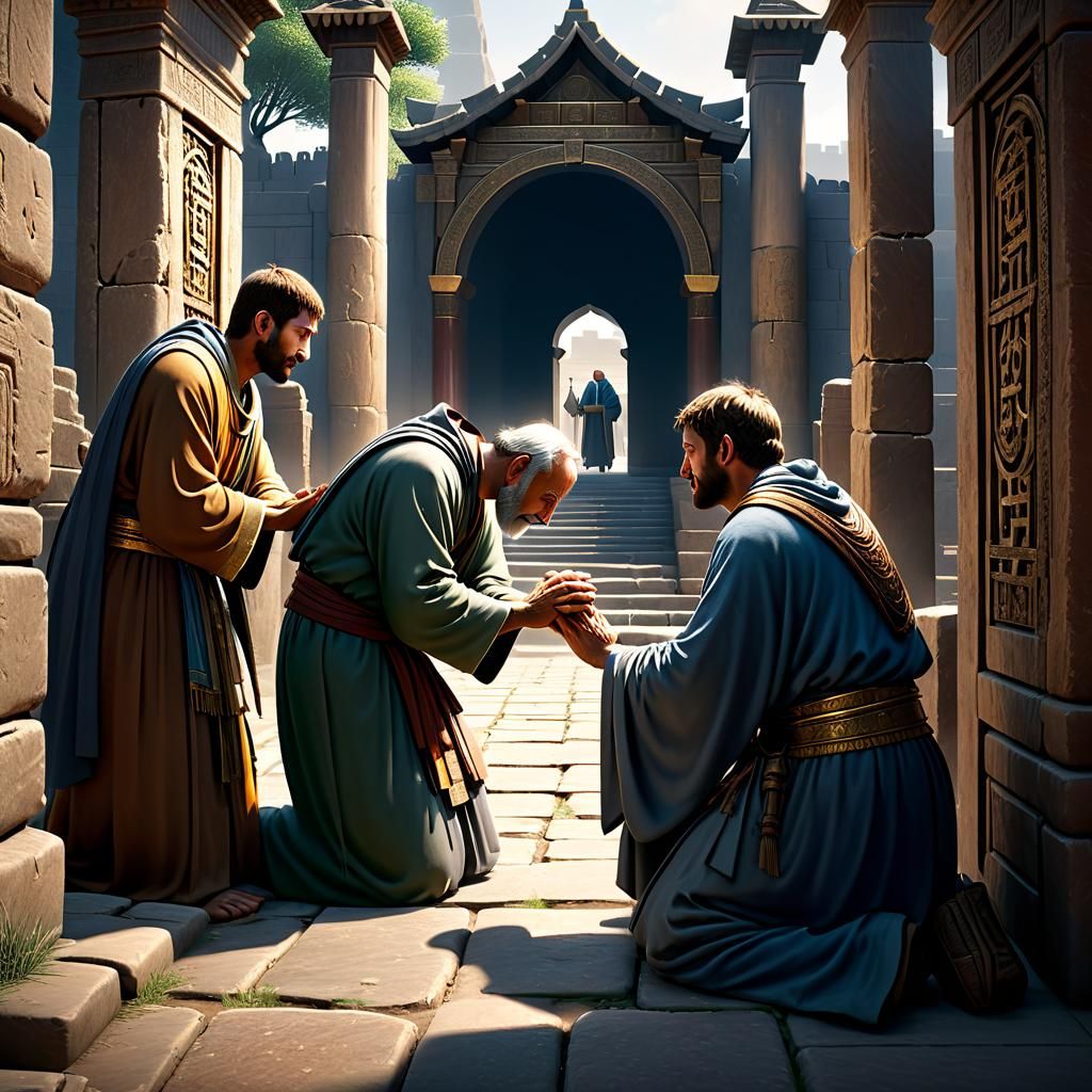 Disciple Peter to the Lame Man: "Silver and gold have I none...