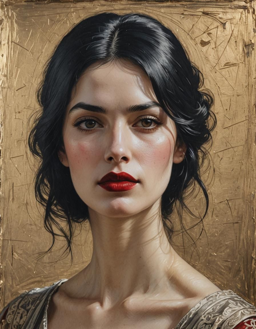 Italian Renaissance Portrait of a Girl in Sunlight