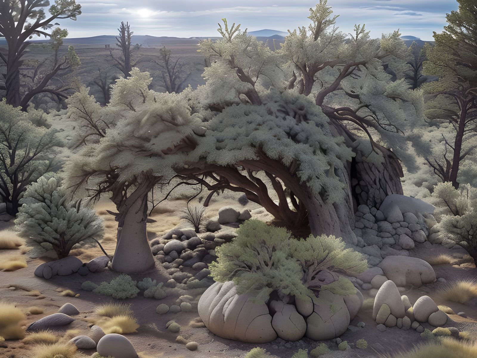 Neolithic Dolmen in Oregon Desert: Professional Photography