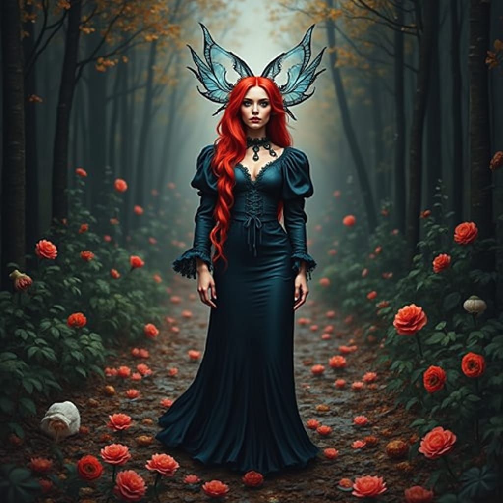 Romantic Gouache Painting with Impressionist Brushstrokes