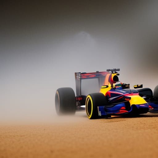 Red Bull F1 Car Drifting, Professional Photography