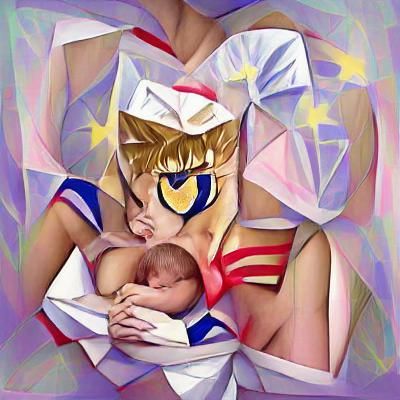 Cubist Anime Concept Art