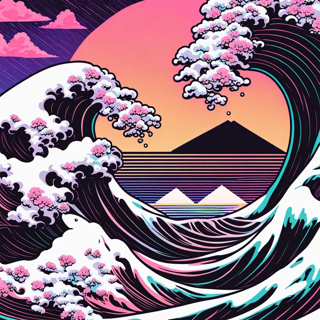 Vaporwave Dreamscape: An AI-Generated Aesthetic