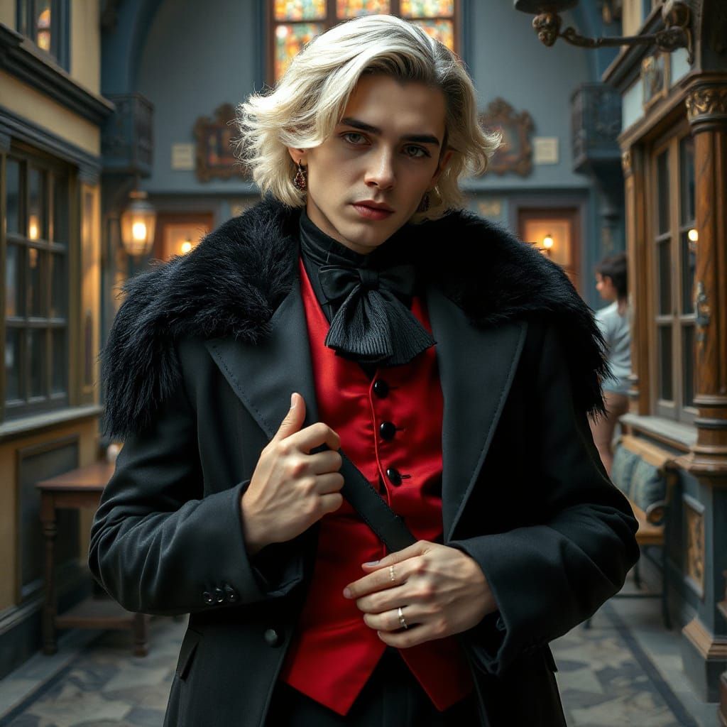 Timothee Chalamet as Cruella's Son in Pop Art Style