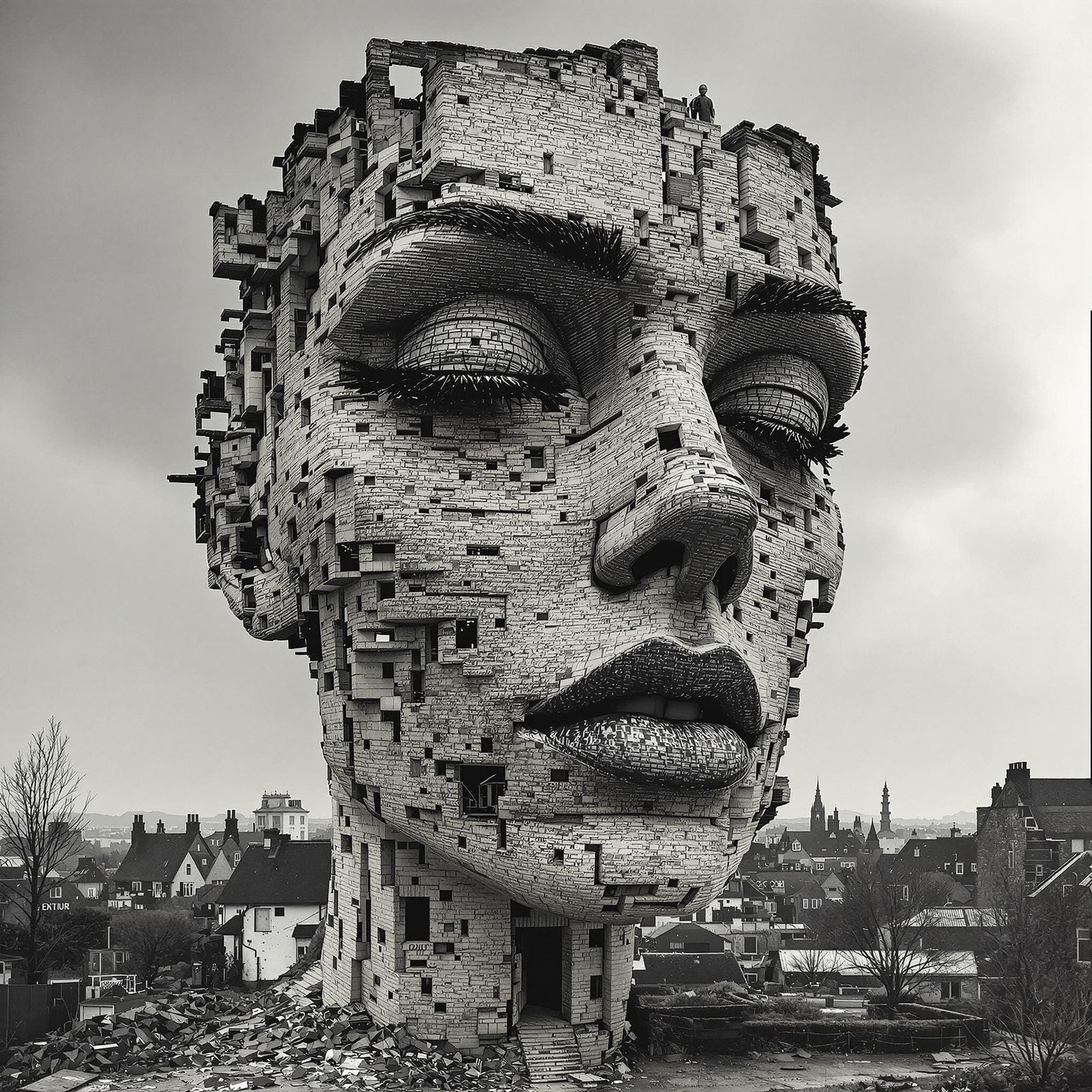 Enigmatic Northern England Brutalist Goddess