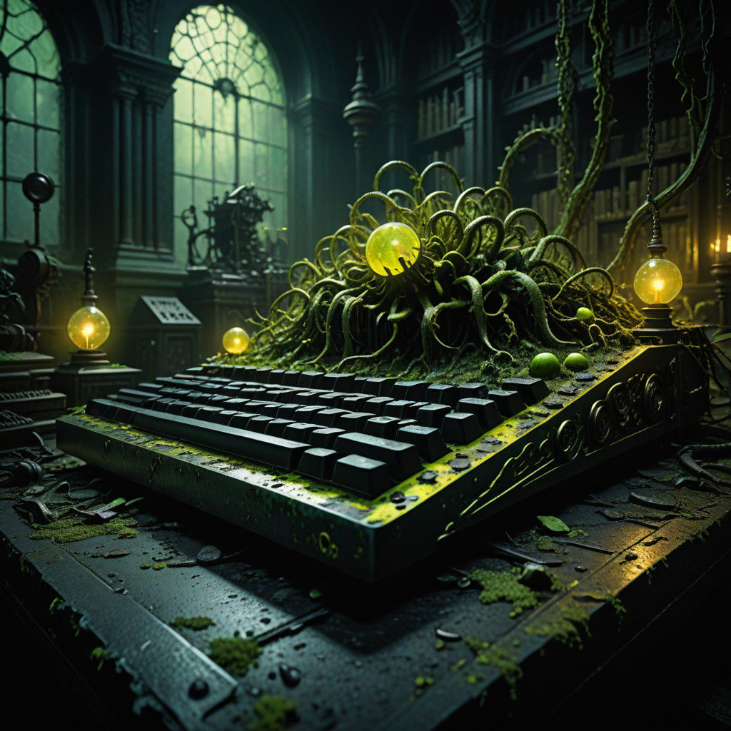 Gothic Abandon: A Close-Up of Decay