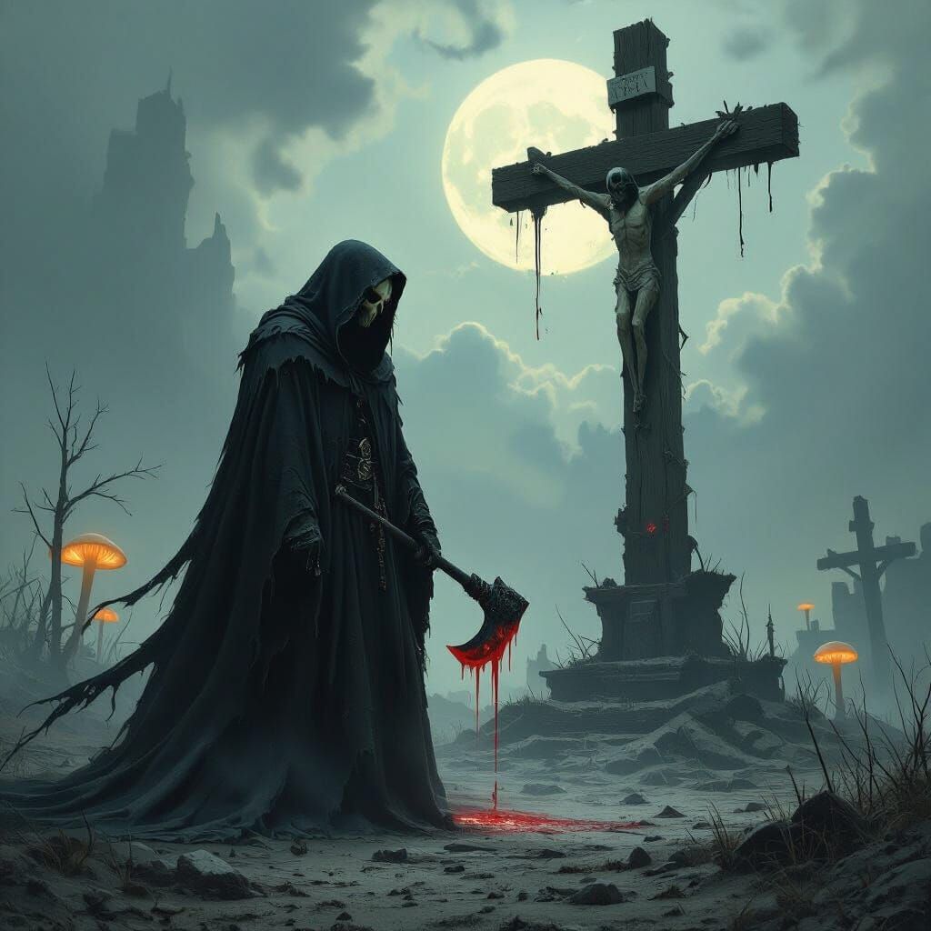 Spectral Executioner in Wasteland, Dark Mythicism Style