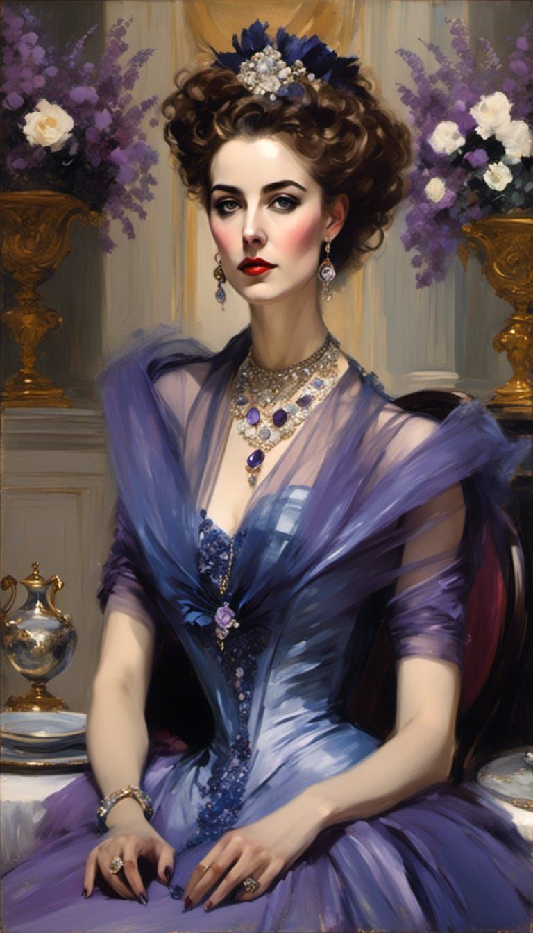 Elegant 1950s Ambassador in Baroque Style