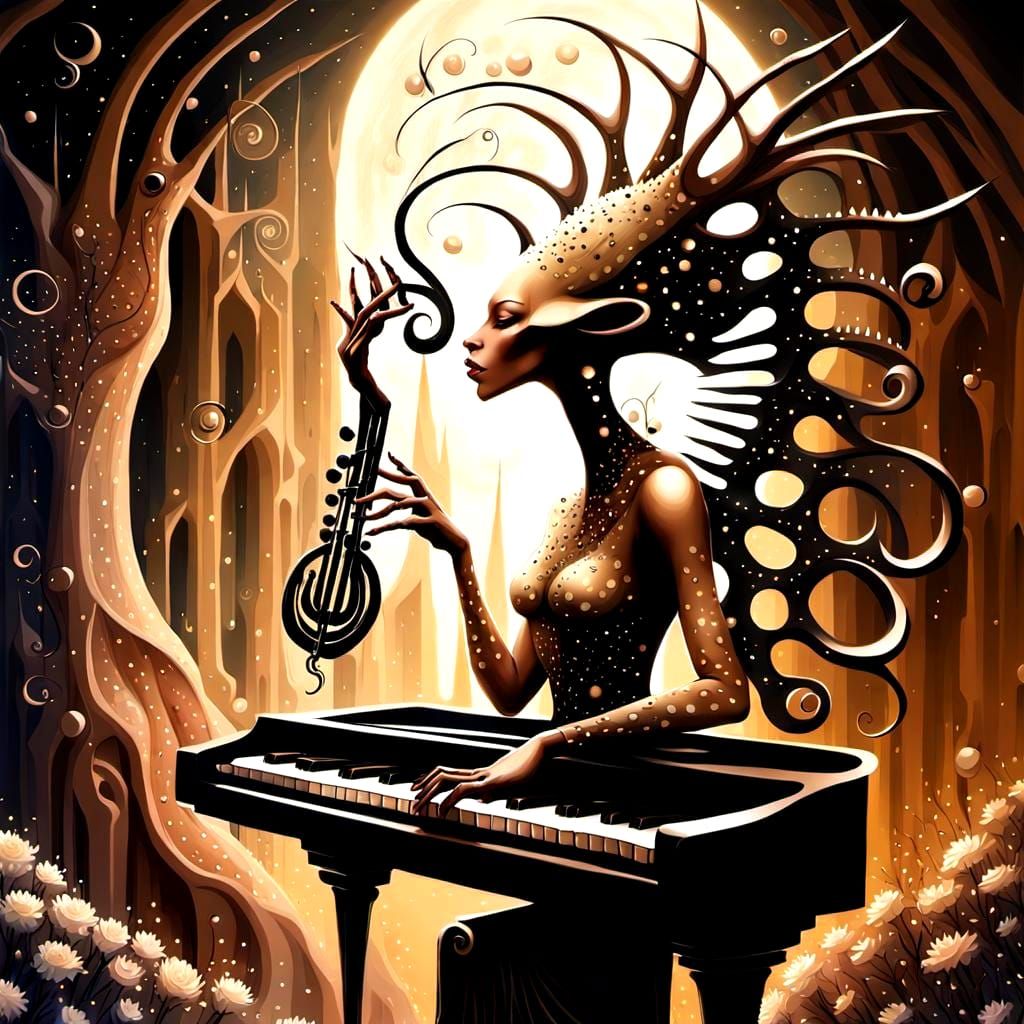Alien Druid's Surreal Postmodern Piano Performance