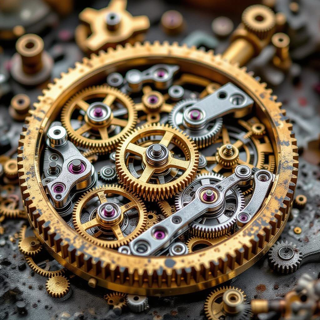 Mechanical Kaleidoscope: A Microcosm of Motion