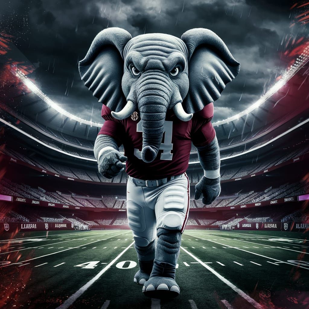 Roll Tide Alabama Football Mascot