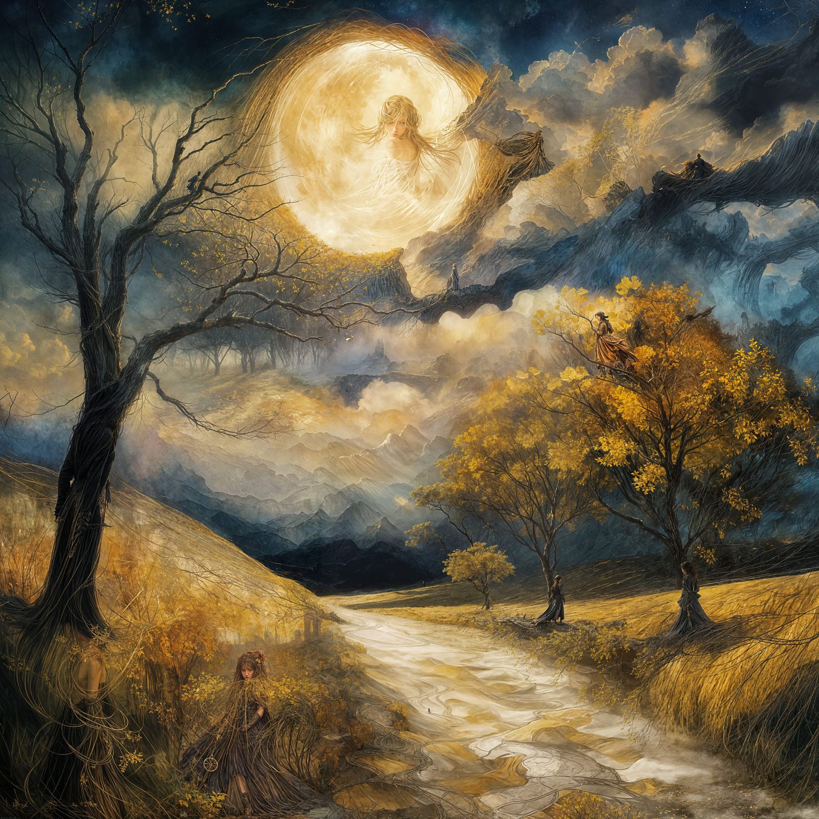 Tempête au clair de lune : les échos du rivage oublié