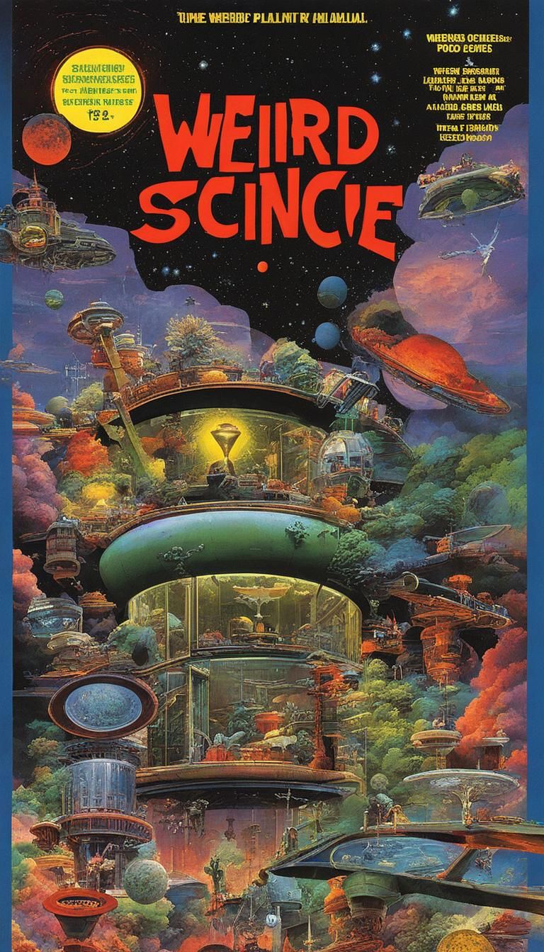 Surreal Laboratory Scene Inspired by Weird Science