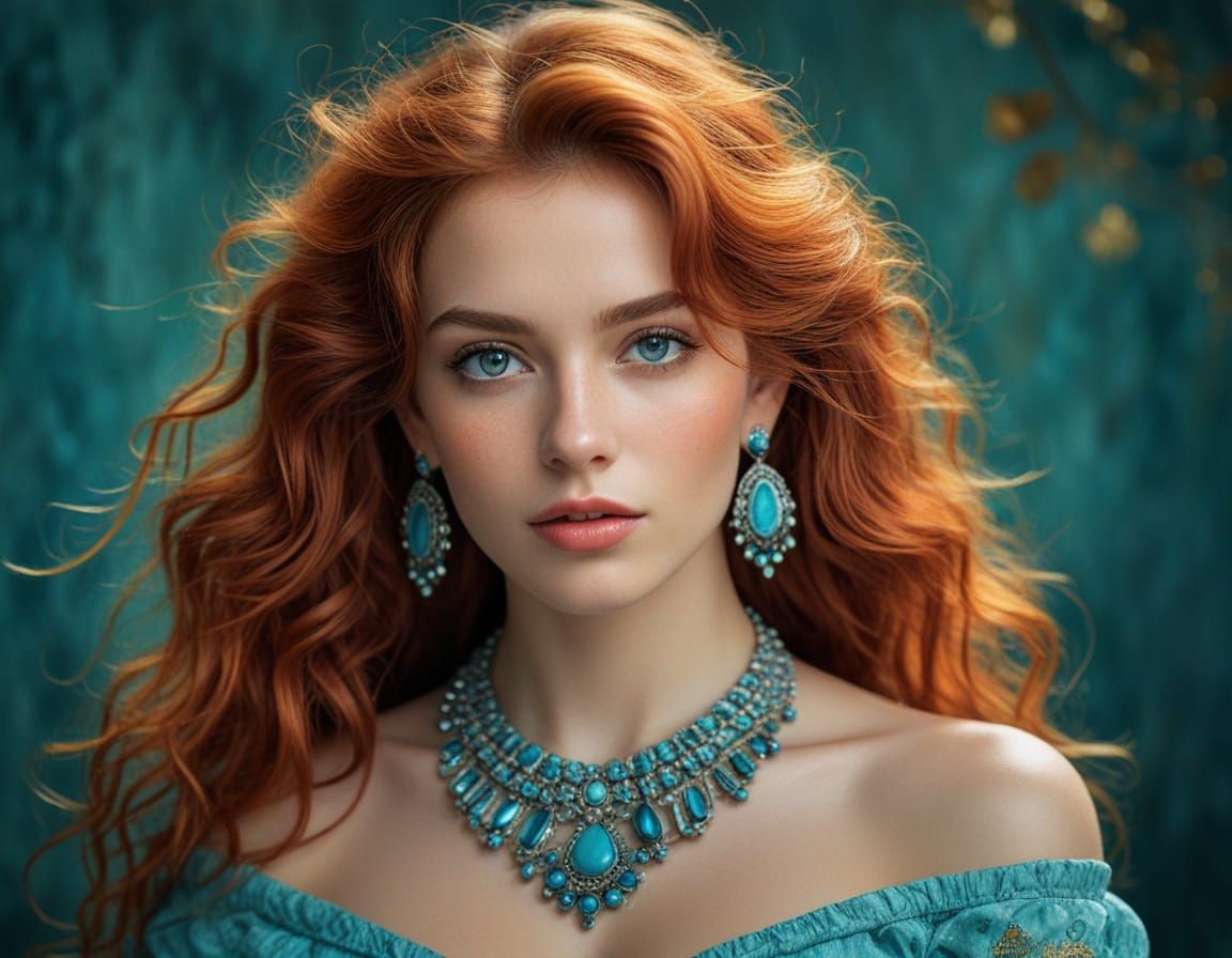 Ethereal Portrait in Oil Painting Style