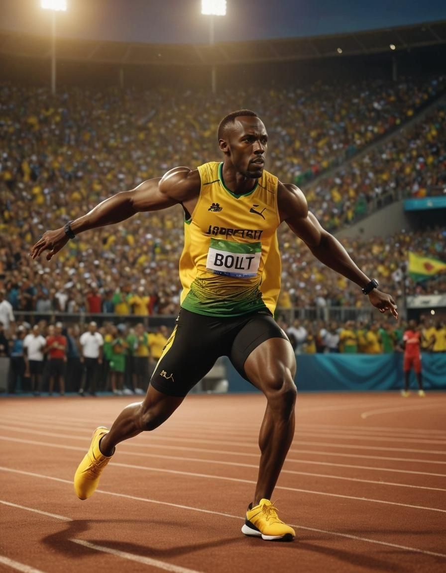 Usain Bolt. Famous athlete. His birth date Thursday 21st Aug...