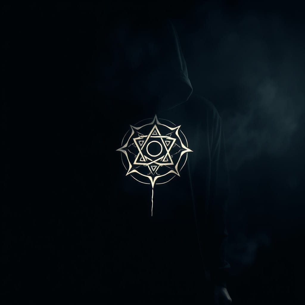 cybersigilism, T-shirt design, enigmatic, emo, alpha