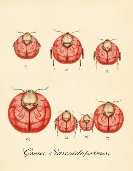 Victorian Naturalist Illustration: Seven Strange Arthropods