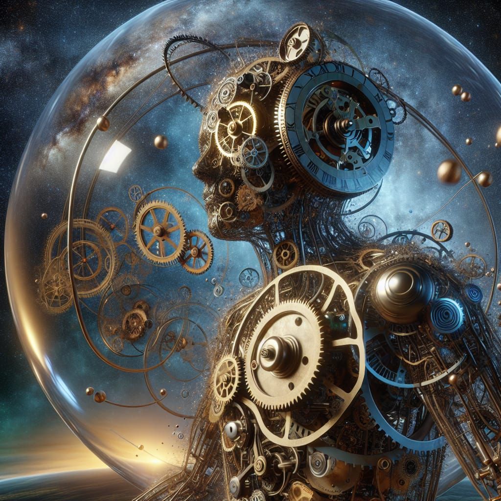 Mechanical Timekeeper Embodies the Passage of Time in Cosmic...