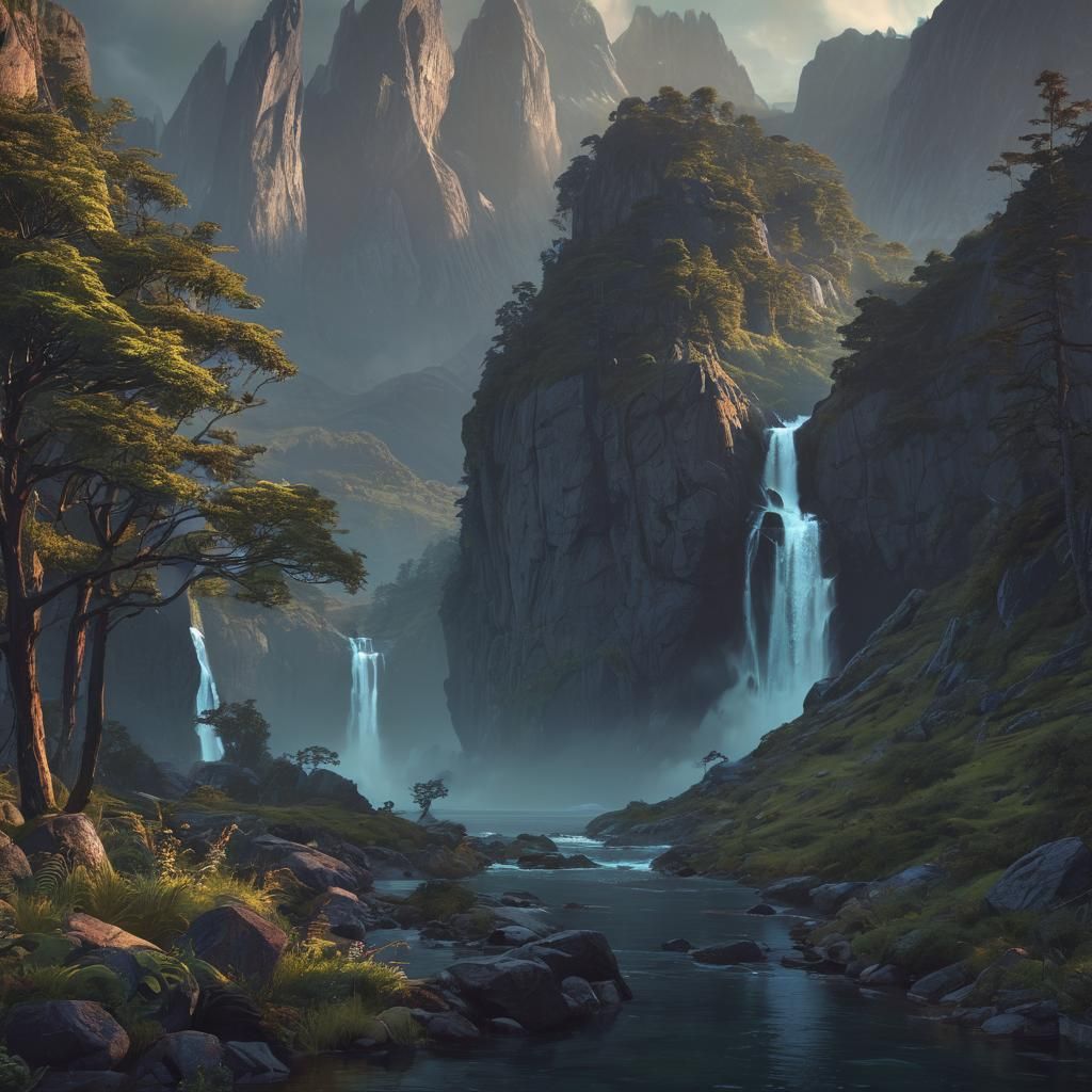 Norway's Romsdalsfjord: A Fantastical Landscape Painting