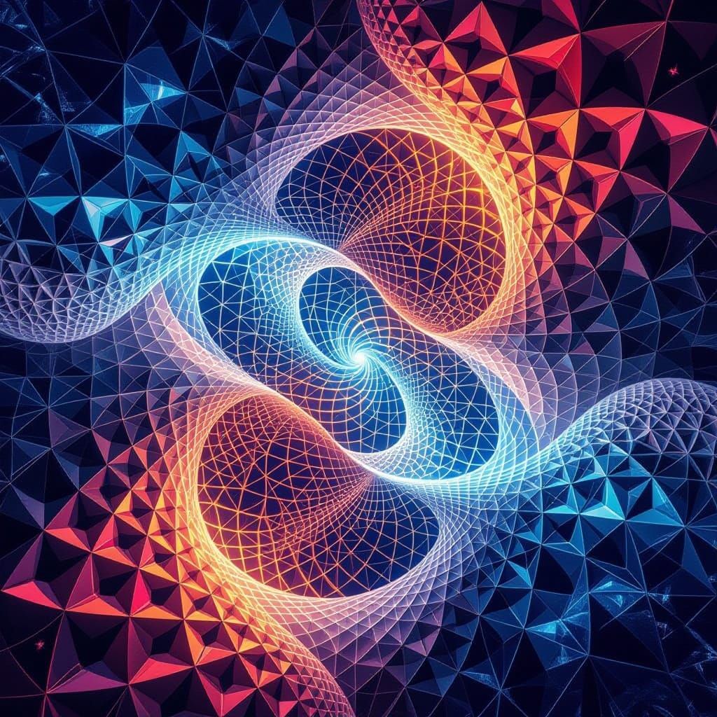 Surreal 3D Fractal Art in Cosmic Expanse