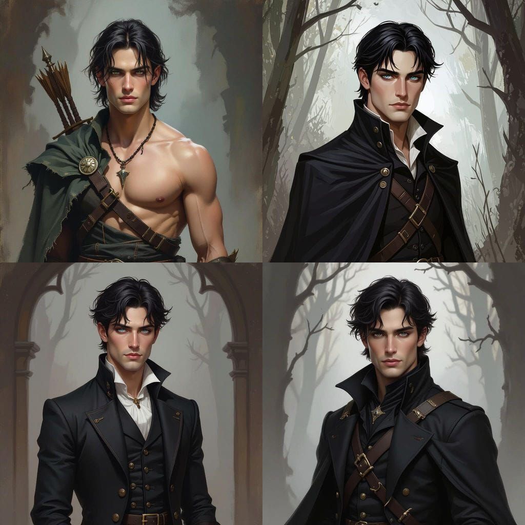 Fantasy Hunter in Painterly Style