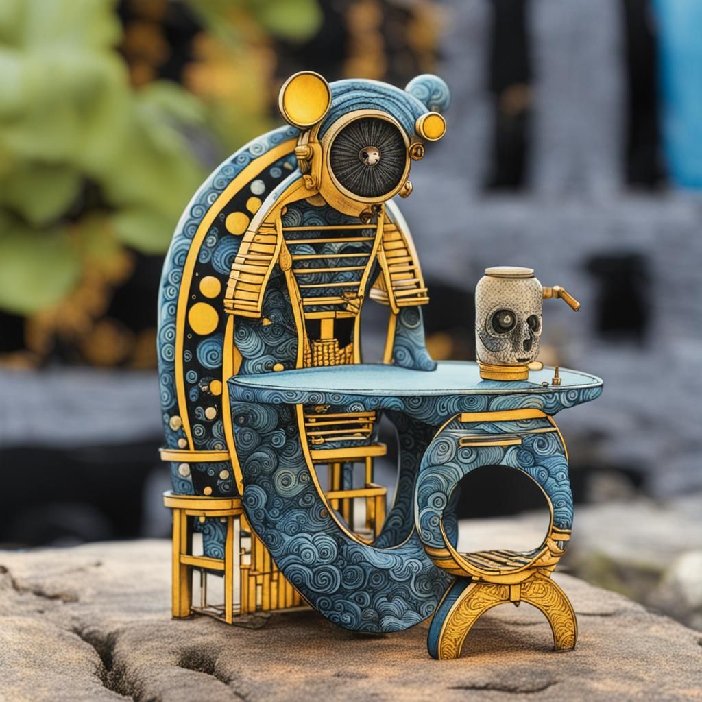 Dynamic Illustration in Sumi-e Style