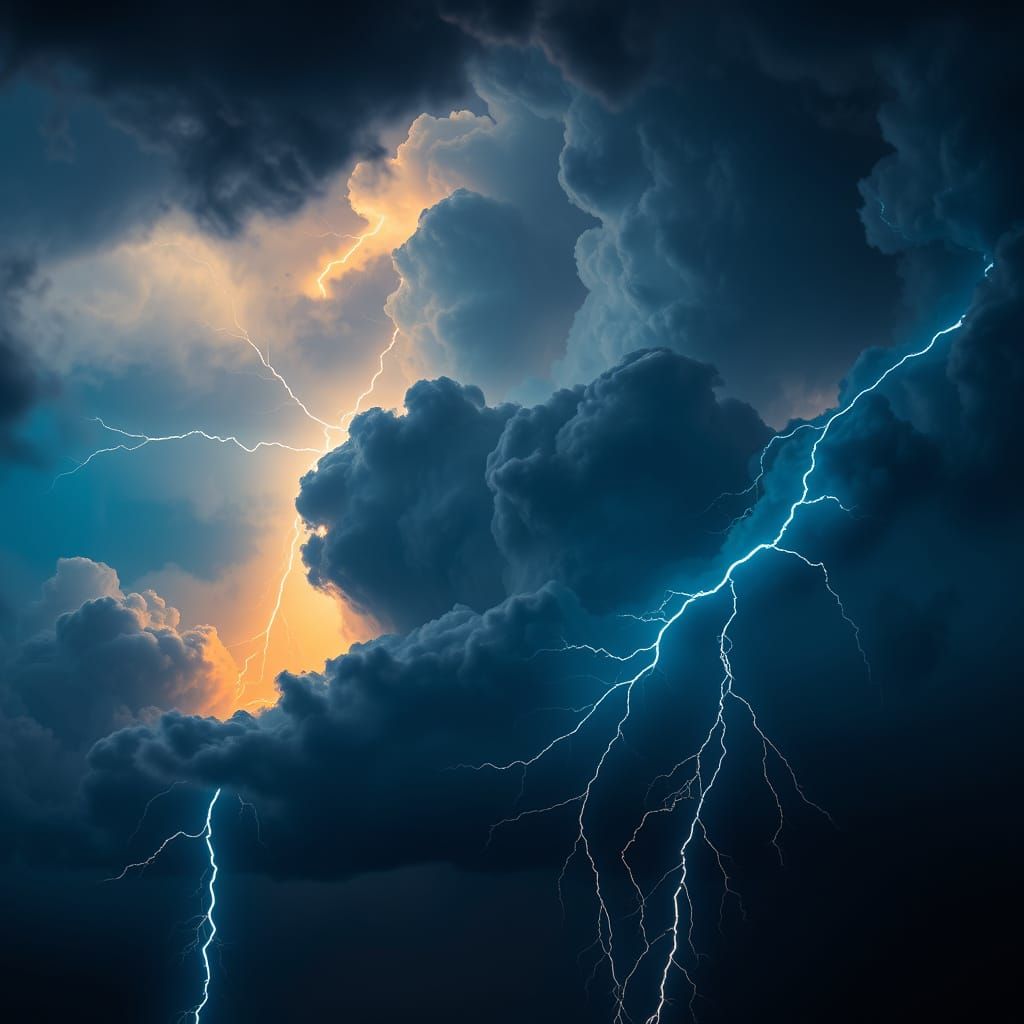 Ethereal Stormscape in Hyper-Realistic Style