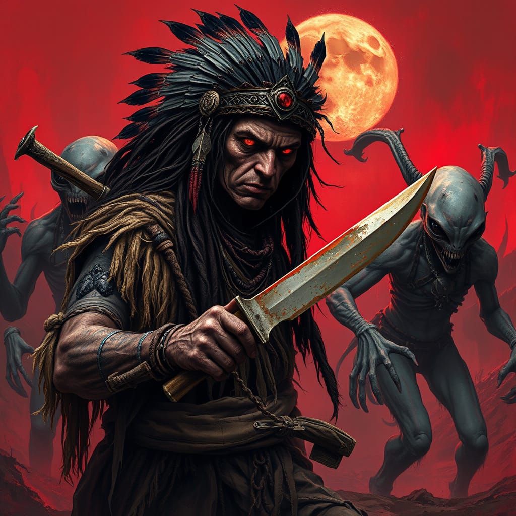 Native American Vampire Shaman Battles Aliens in Wasteland