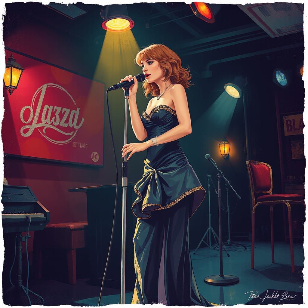 female jazz singer