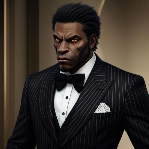 Wolfed Out Werewolf Mob Boss in Suit