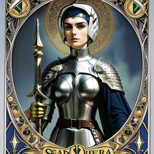 Sinead O'Connor as Joan of Arc Tarot Portrait
