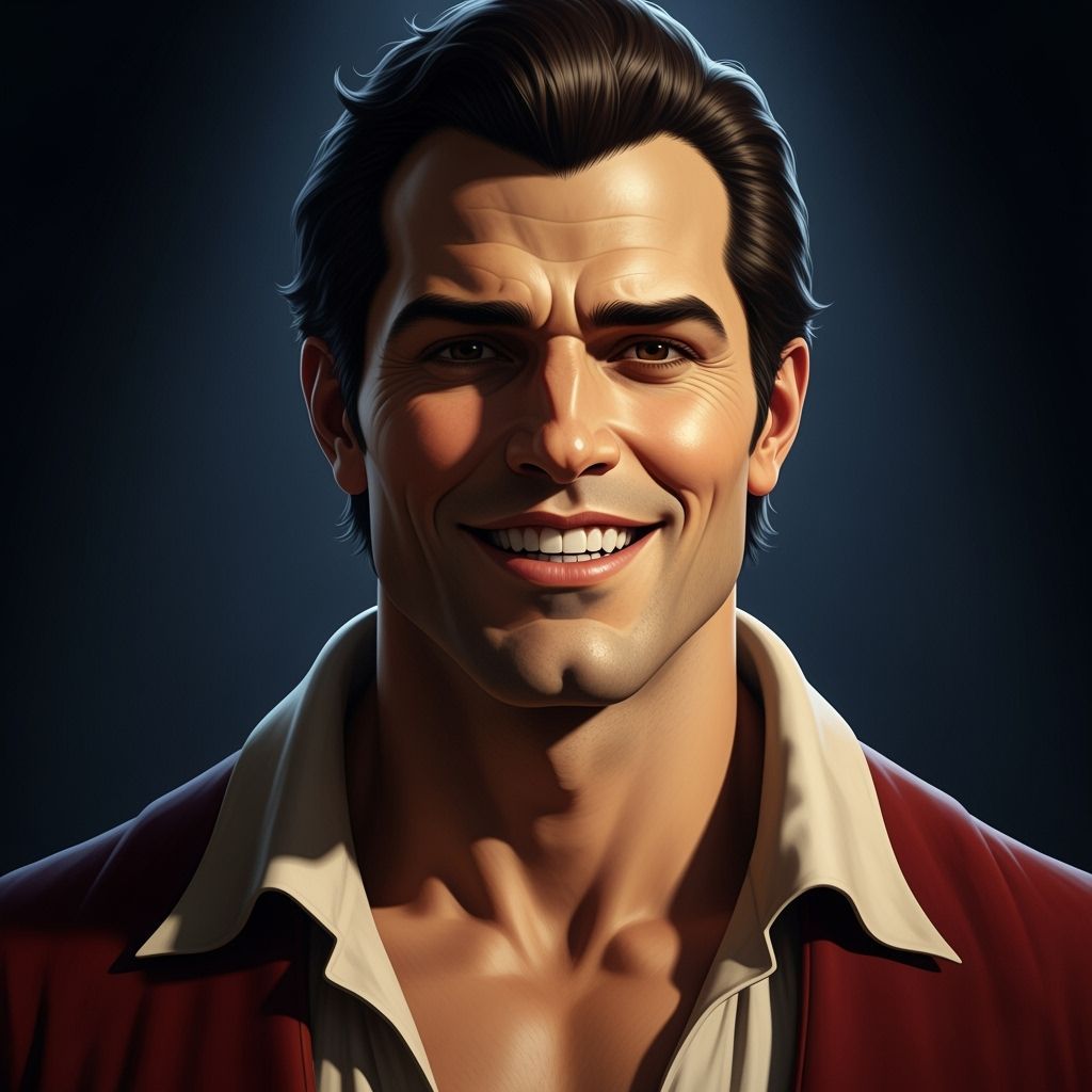 Handsome Gaston Portrait in Renaissance Style