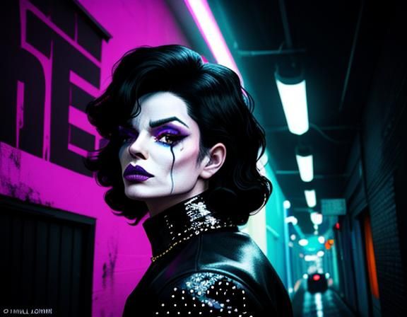 Michael Myers Moonwalking as Michael Jackson: Horror Pop Art