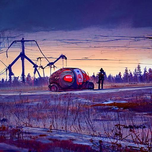 Electric State: Stalenhag Inspired Digital Art