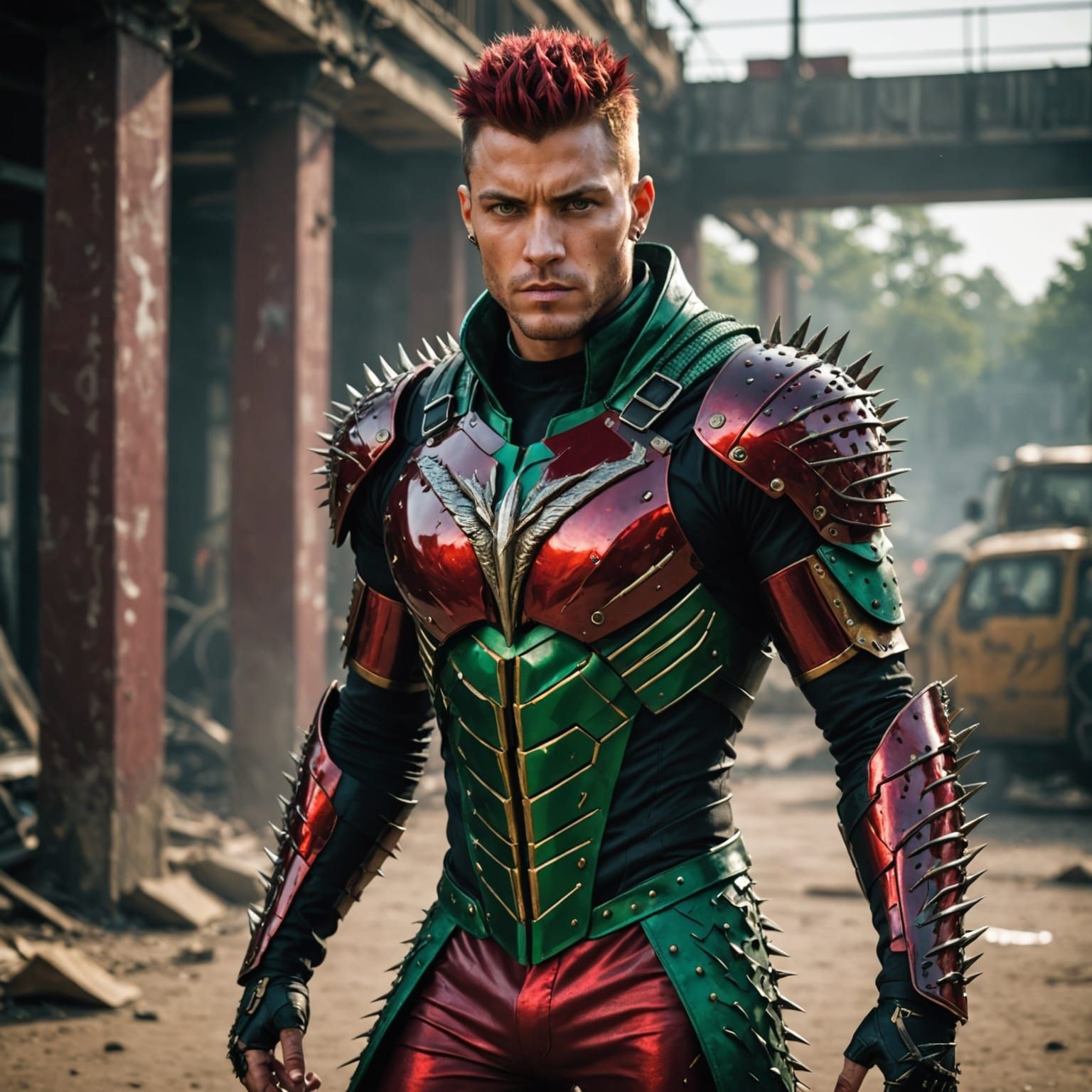 Fierce Gay Warrior in Apex Predator Attire