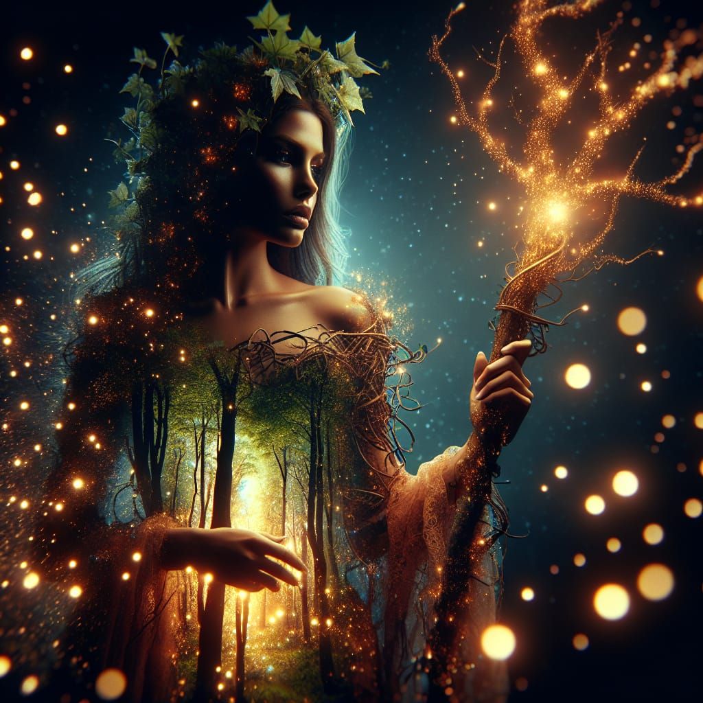 Double exposure fantasy