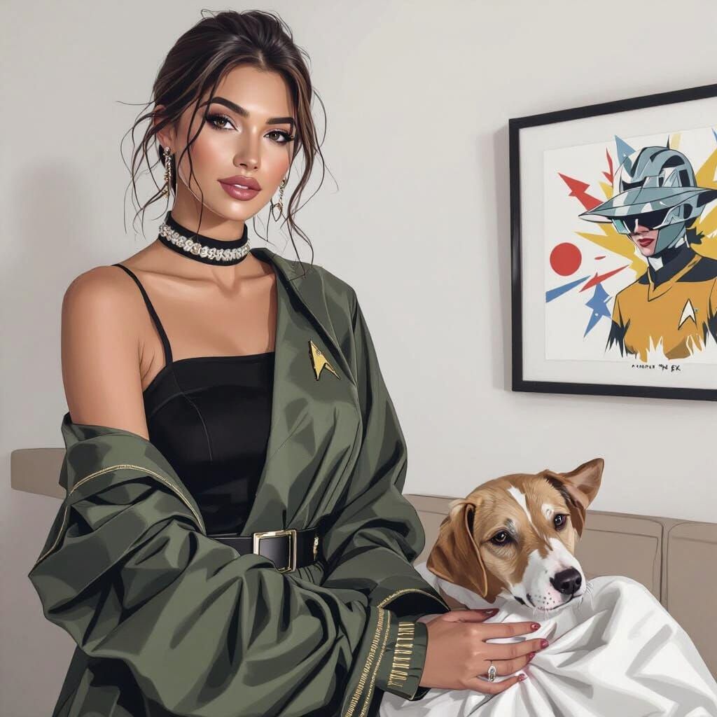 Star Trek Nurse Loxy in Light Pastel Medical Uniform