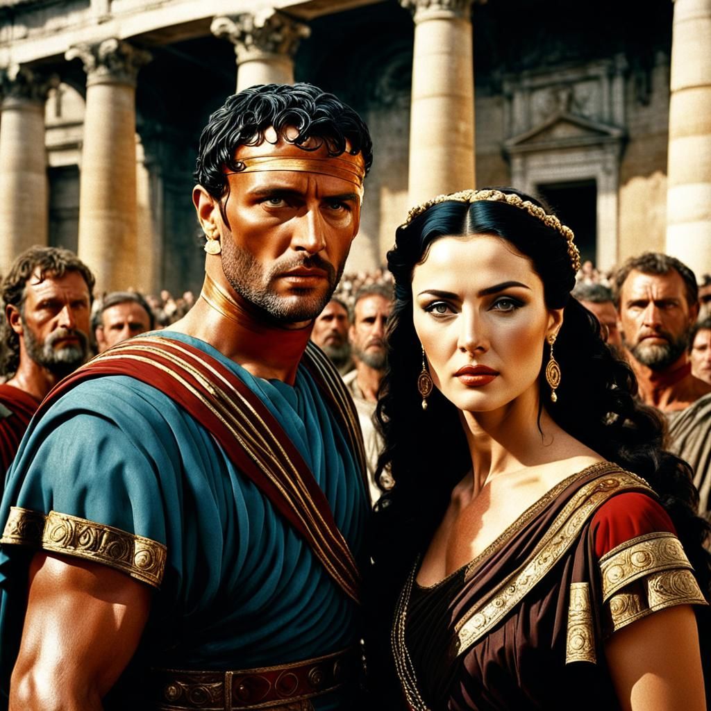 Beautiful Roman Woman in Classical Era Rome