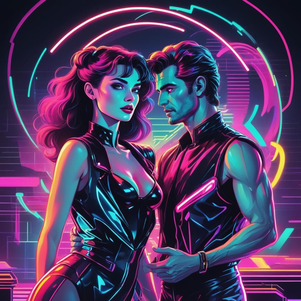 Insatiable Love: A Neon Synthwave Couple