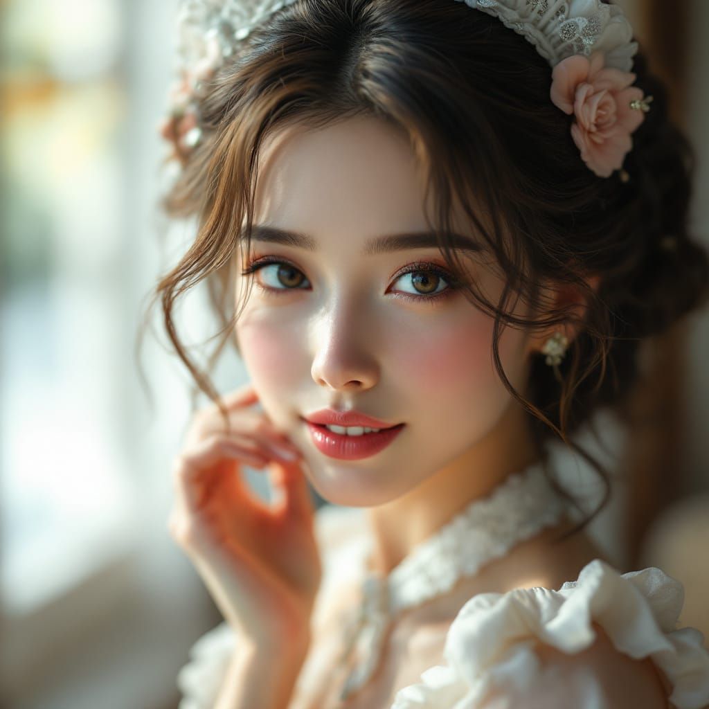 Photorealistic CG Portrait of a Beautiful Maid